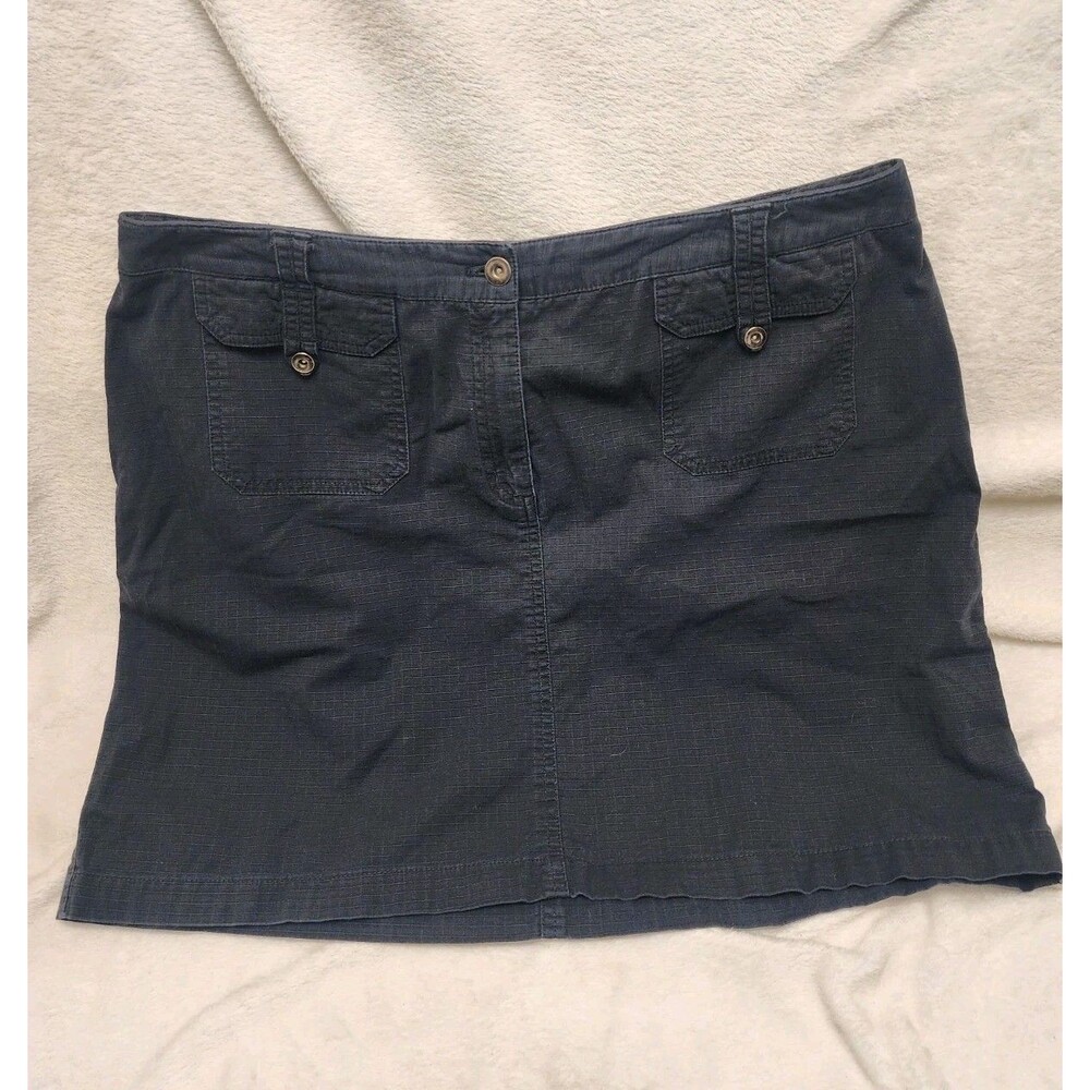 Rafaella Black Stretch Denim Skirt Short Women 14
